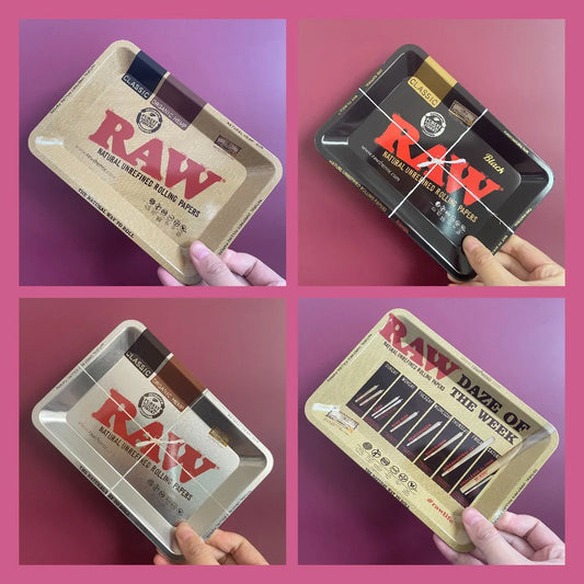 Assorted Metal Rolling Trays 7.5in